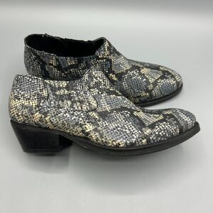 Skechers Western Ankle Booties Memory Foam Leather Women Size 6.5